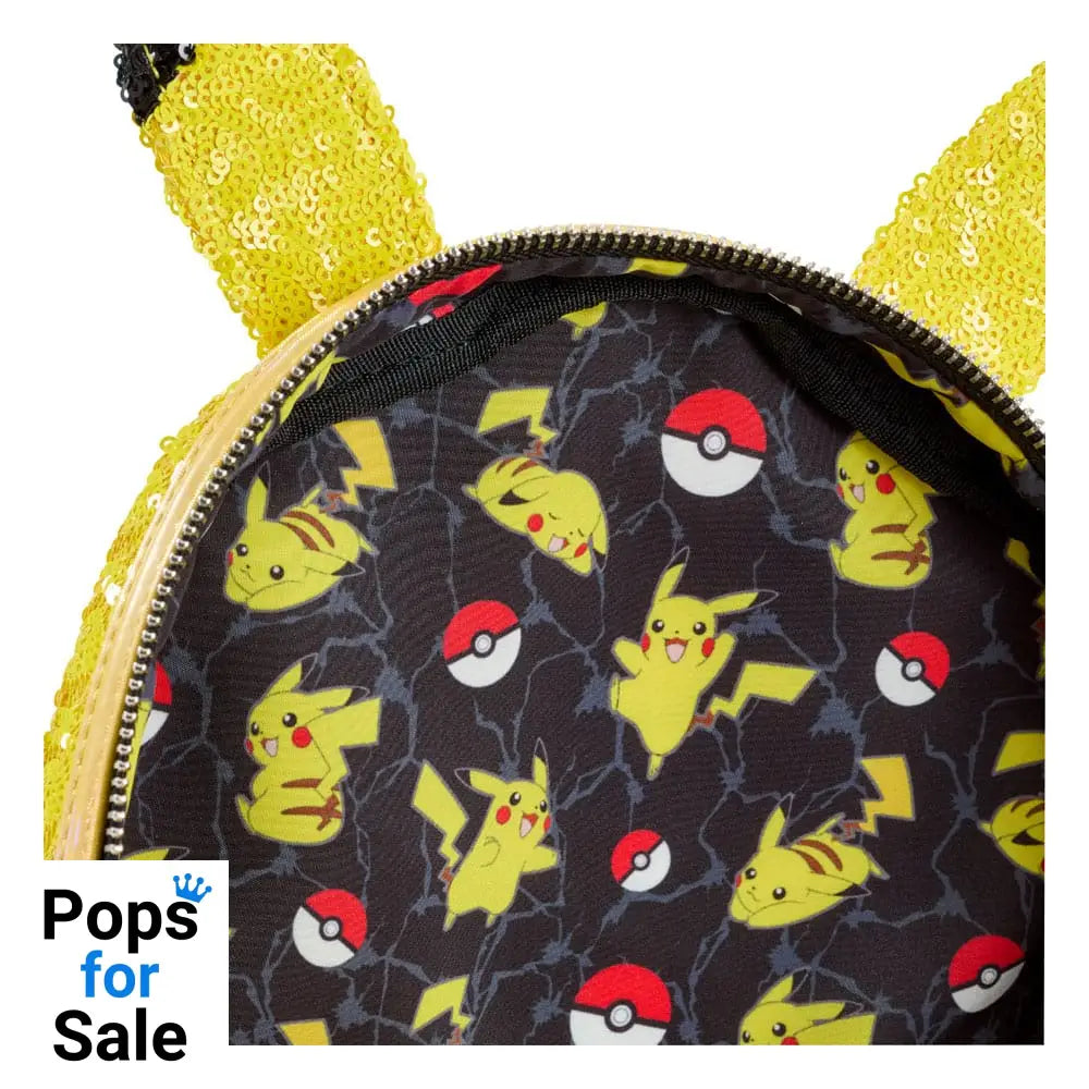 Pokemon by Loungefly Mini Backpack World 1-1 Sequin Pikachu Cosplay