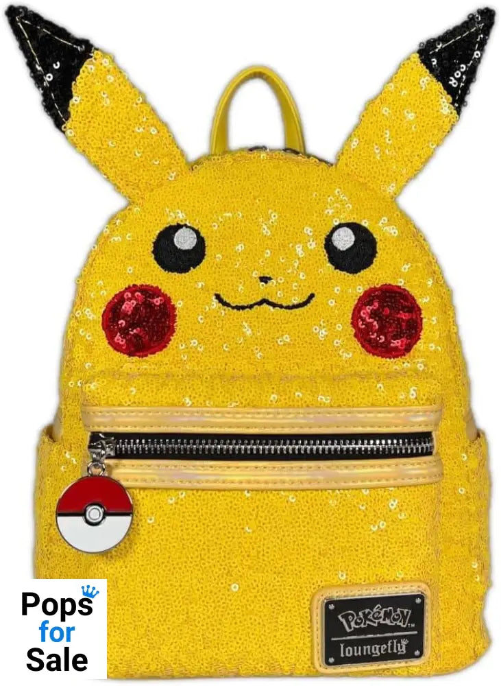 Pokemon by Loungefly Mini Backpack World 1-1 Sequin Pikachu Cosplay