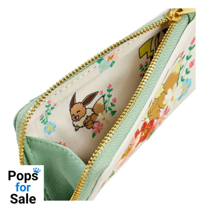 Pokemon by Loungefly Wallet Pikachu & Eevee Floral NEW