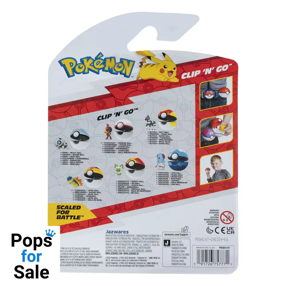 Pokémon Clip'n'Go Poké Balls Aron & Heavy Ball