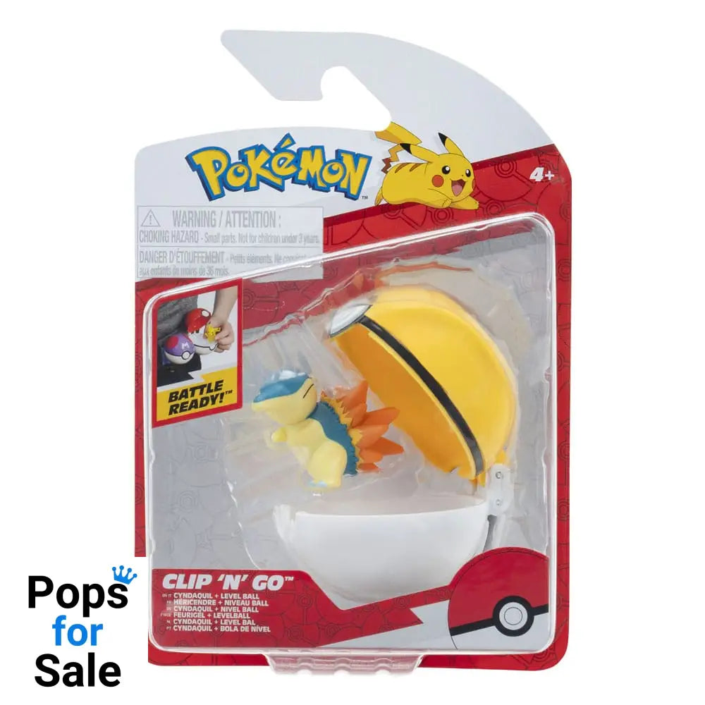 Pokémon Clip'n'Go Poké Balls Cyndaquil & Level Ball
