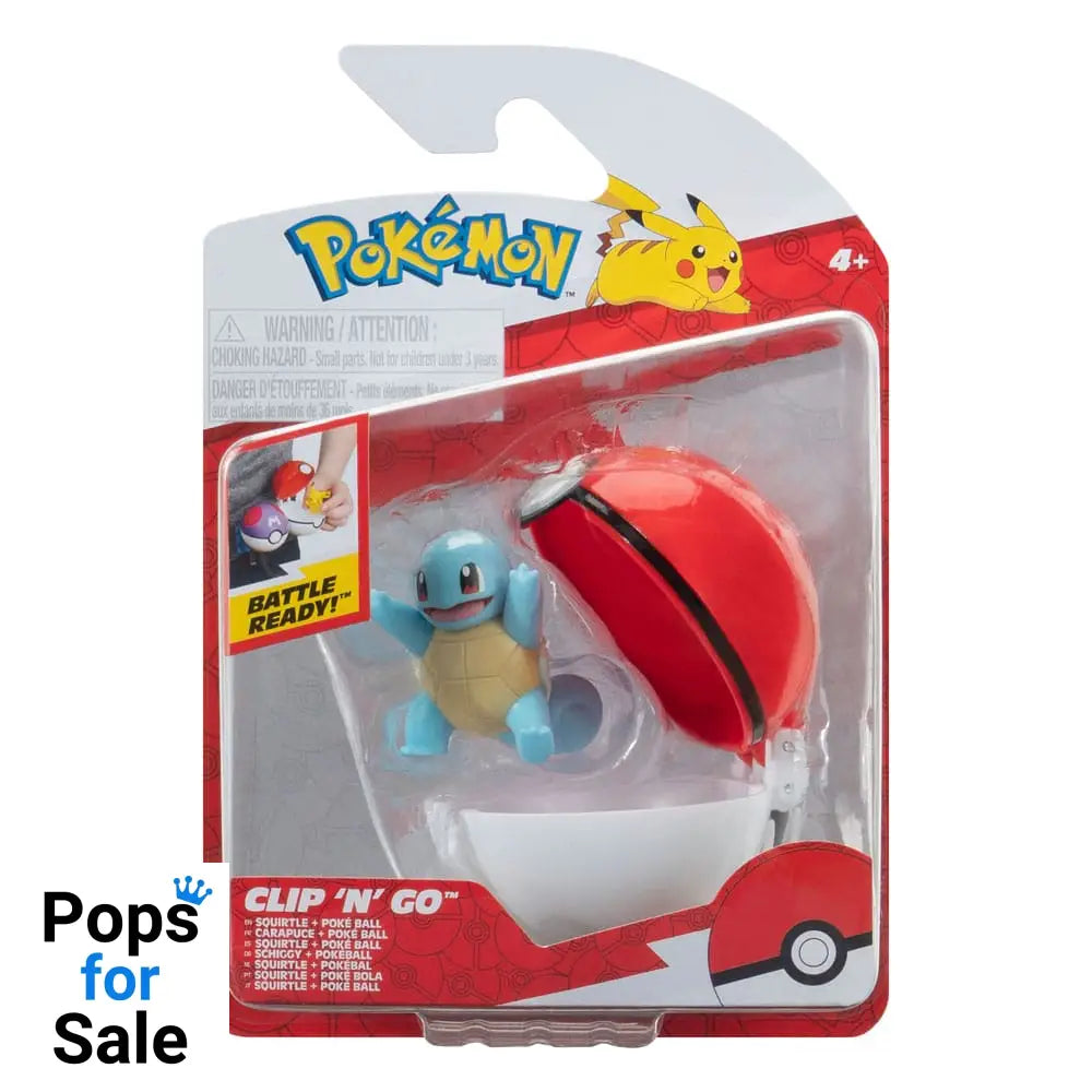 Pokémon Clip'n'Go Poké Balls Squirtle #3 & Poké Ball