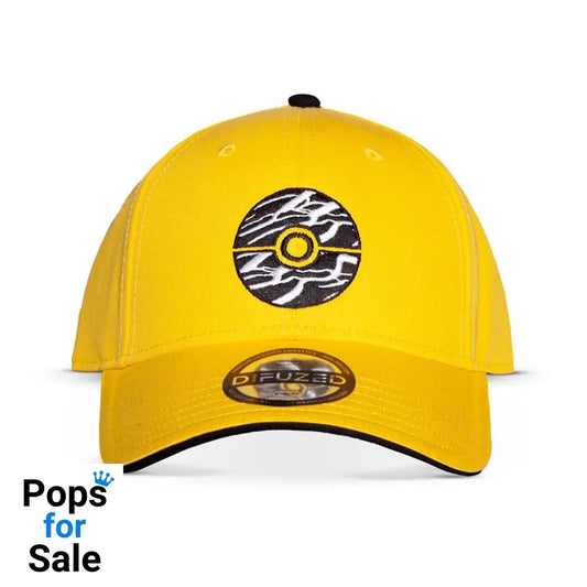 Pokemon Curved Bill Cap Pokeball yellow Beanies & Caps