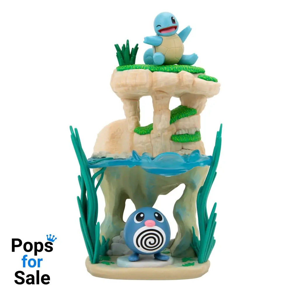Pokémon Environment Set Shoreside Lake & Poliwag & Squirtle 5 cm