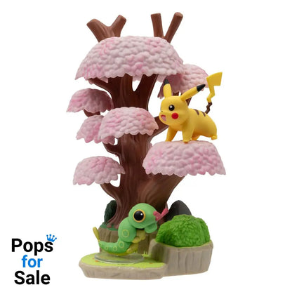Pokémon Environment Set Spring Forest & Caterpie & Pikachu 5 cm Action figures