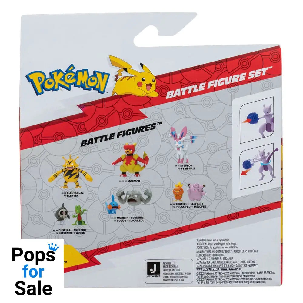 Pokémon Figure 2-Pack Mewtwo 10 cm & Mew 5 cm
