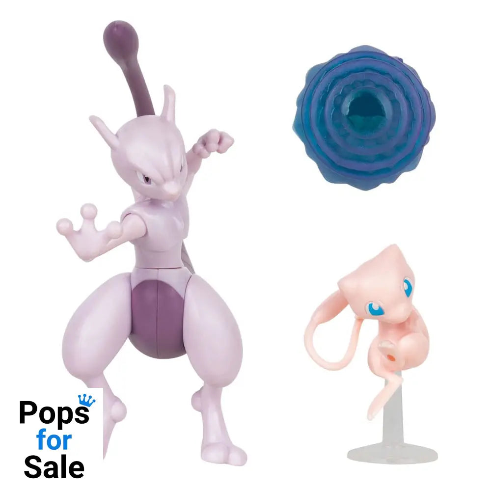 Pokémon Figure 2-Pack Mewtwo 10 cm & Mew 5 cm