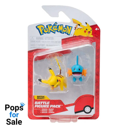 Pokémon First Partner Battle Figure Set Figure 2-Pack Mudkip & Pikachu #4