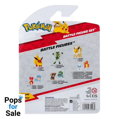 Pokémon First Partner Battle Figure Set Figure 3-Pack Charmander, Trubbish & Poliwhirl
