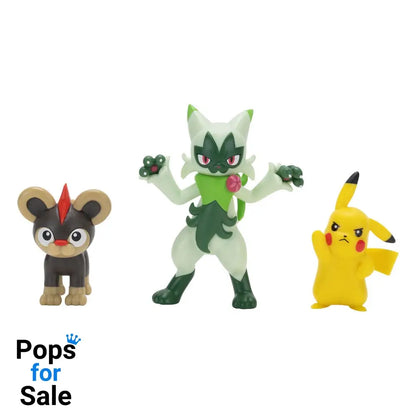 Pokémon First Partner Battle Figure Set Figure 3-Pack Litleo Pikachu & Floragato Mini-figures