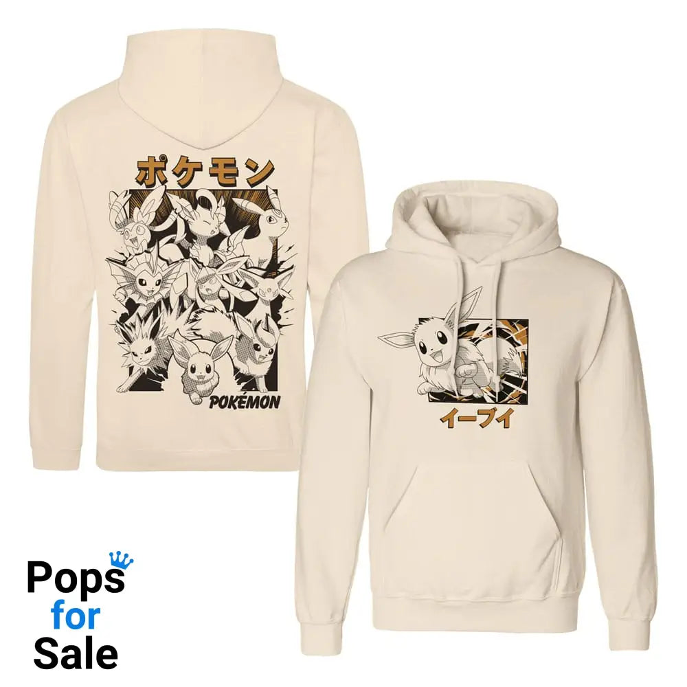 Pokémon Hooded Sweater Eevee Evolutions Katakana Size S Sweaters
