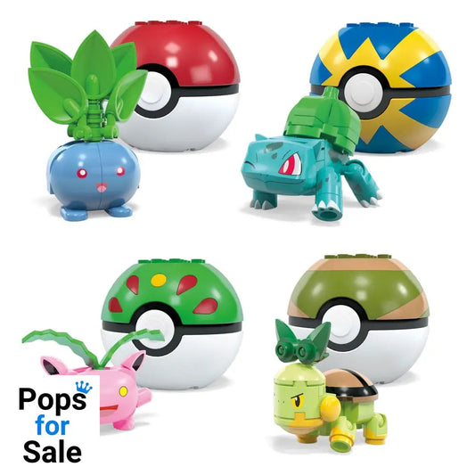 Pokémon MEGA Construction Set Grass-Type Trainer Team Building Toy Kit Construction kits
