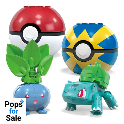 Pokémon MEGA Construction Set Grass-Type Trainer Team Building Toy Kit