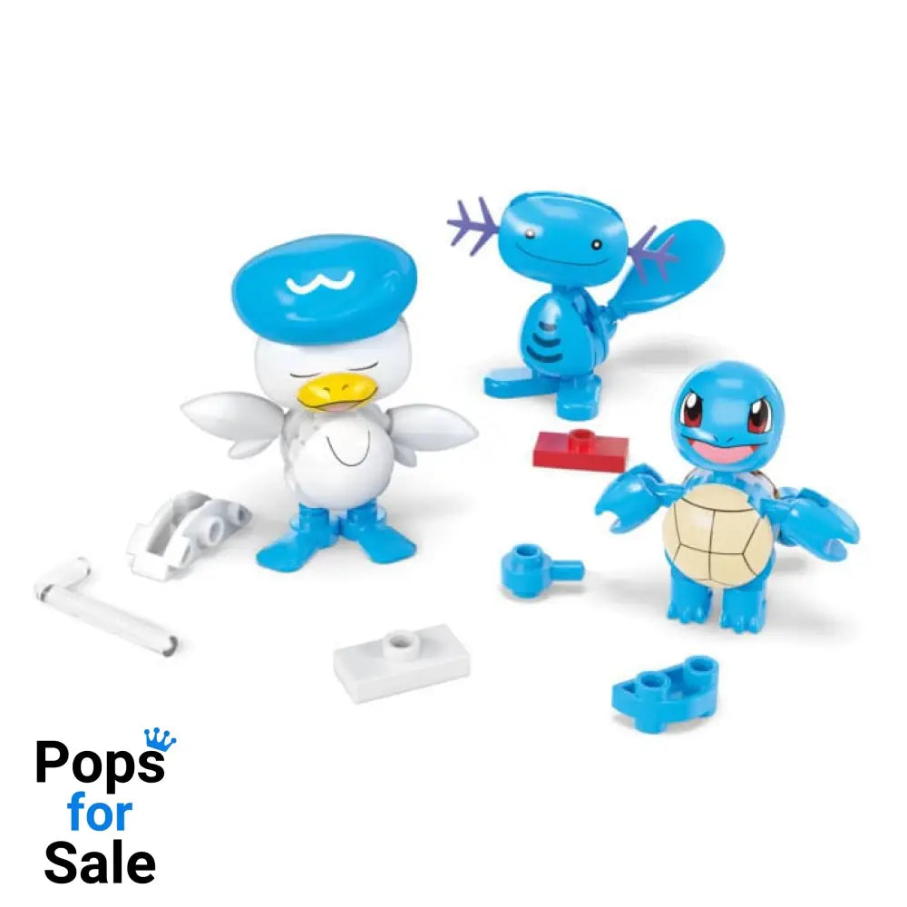 Pokémon MEGA Construction Set Water-Type Trainer Team Building Toy Kit