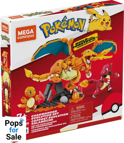 Pokémon Mega Construx Construction Set Charmander Evolution Set