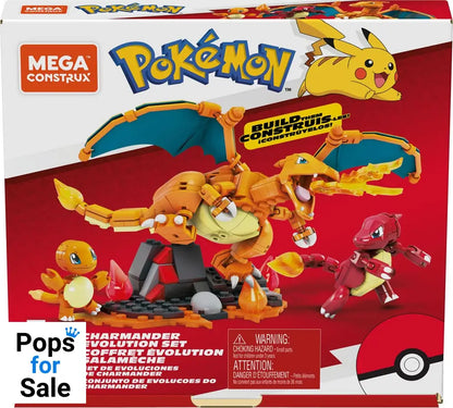 Pokémon Mega Construx Construction Set Charmander Evolution Set Construction kits