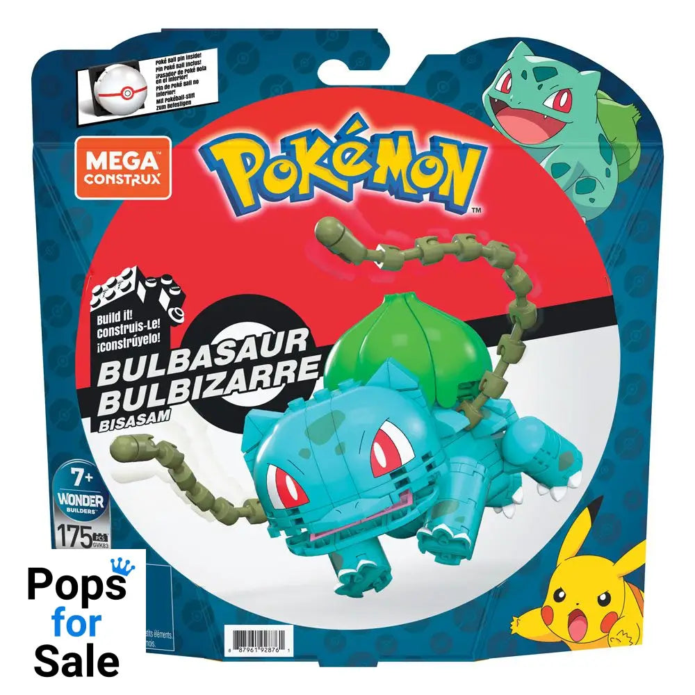 Pokémon Mega Construx Wonder Builders Construction Set Bulbasaur 10 cm