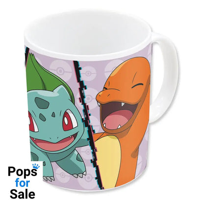 Pokemon Mug Charmander, Bulbasaur, Squirtle, Pikachu 320 ml