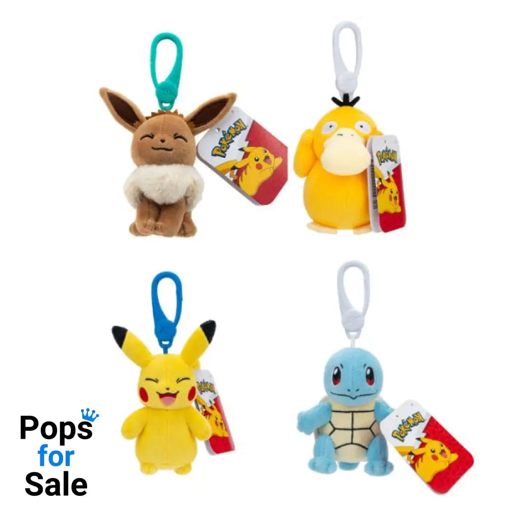 Pokémon Plush Figure Clip ons Version 13 10 cm Assortment (6)
