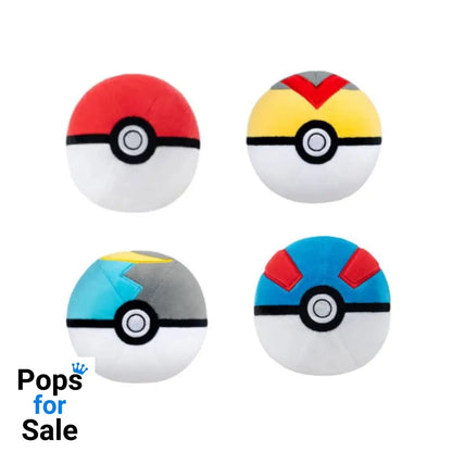 Pokémon Plush Figure Pokeball Version 6 10 cm Assortment (6) Plushes