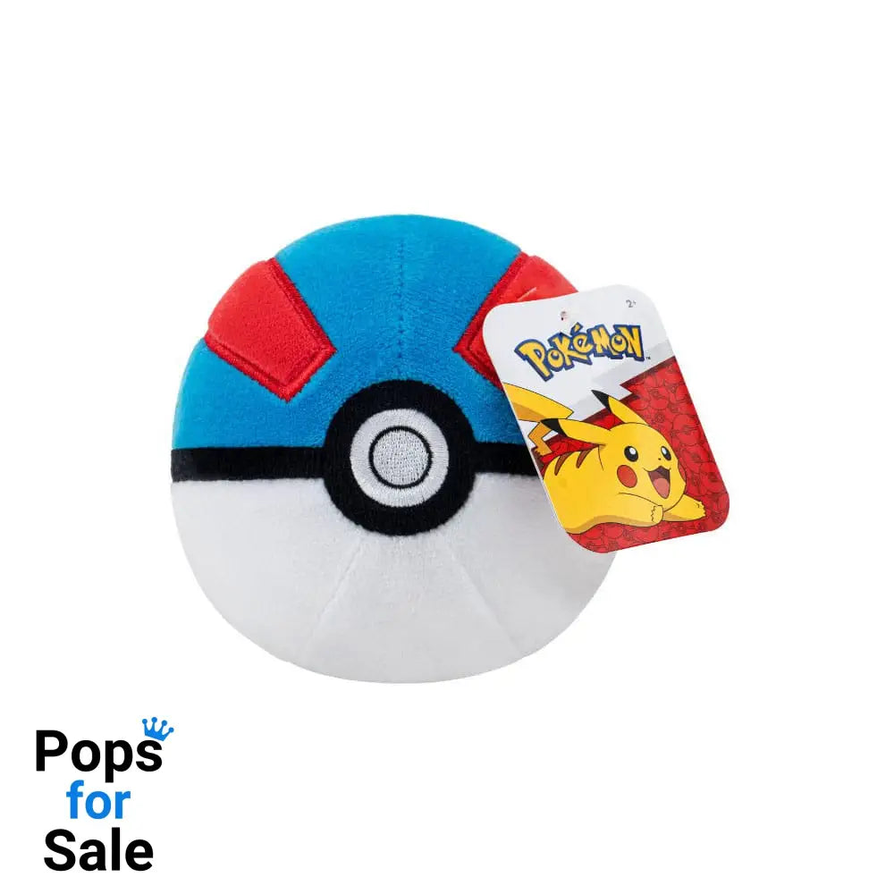 Pokémon Plush Figure Pokeball Version 6 10 cm Assortment (6)