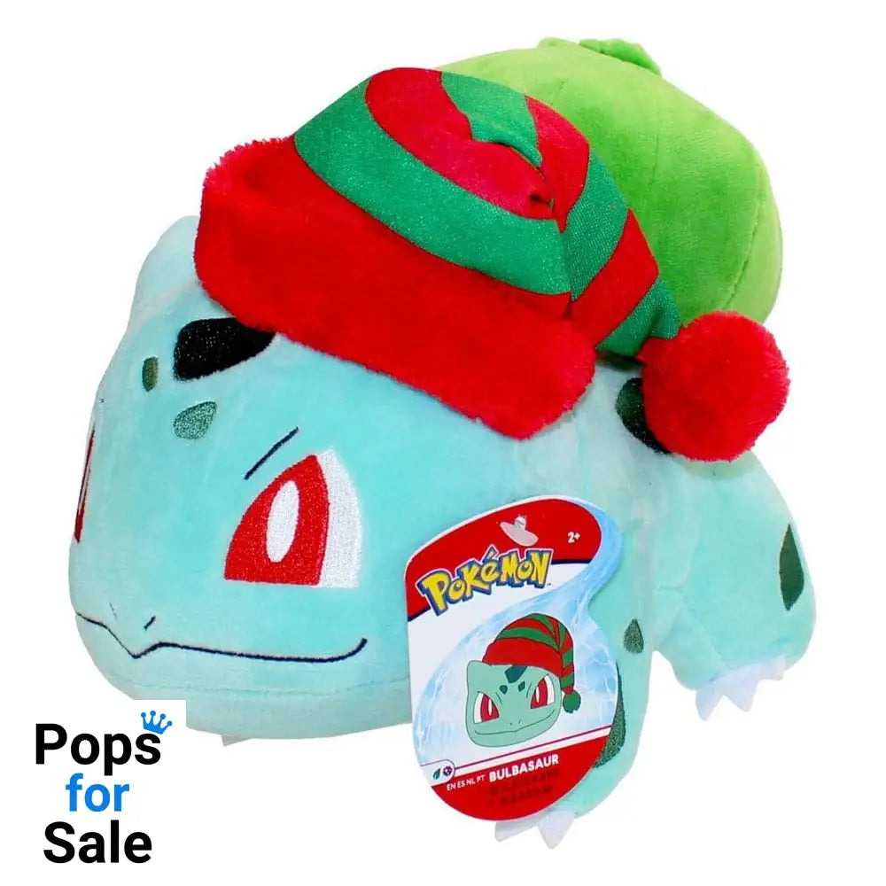 Pokémon Plush Figure Winter Bulbasaur with Christmas Hat 20 cm Plushes