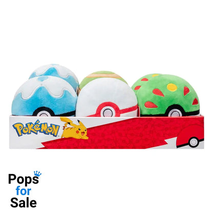 Pokémon Plush Figures Poké Balls 10 cm Assortment (6)