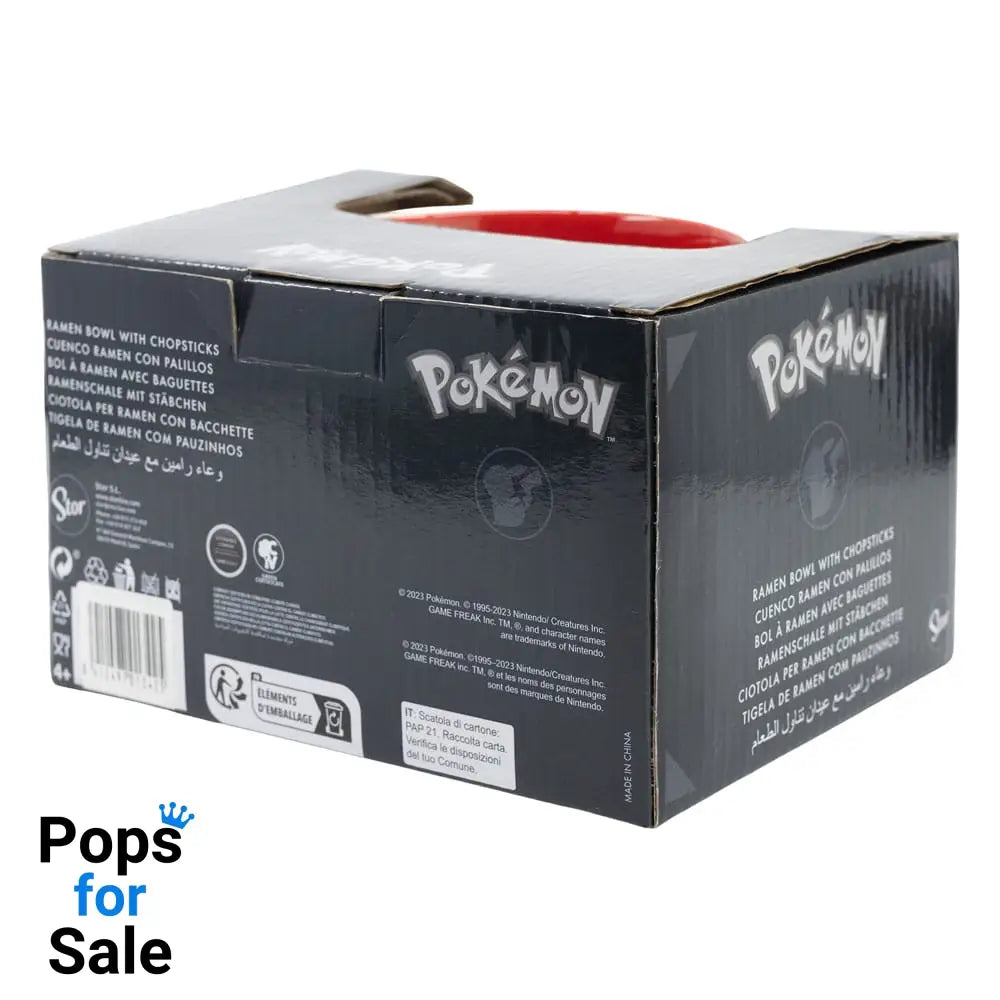 Pokémon Ramen Bowl with Chopsticks Face