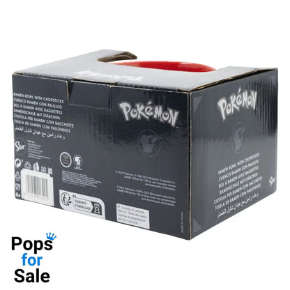 Pokémon Ramen Bowl with Chopsticks Face Kitchen- and Tableware