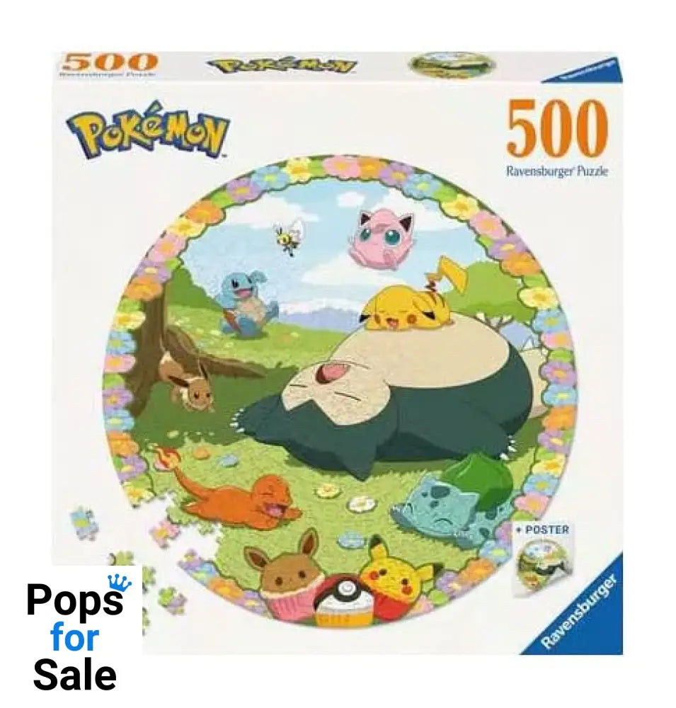 Pokémon Round Jigsaw Puzzle Flowery Pokémon (500 pieces)