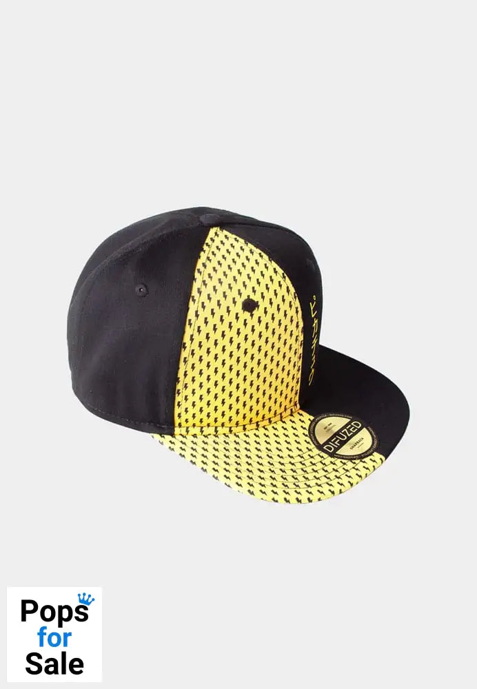 Pokemon Snapback Cap Block Pikachu