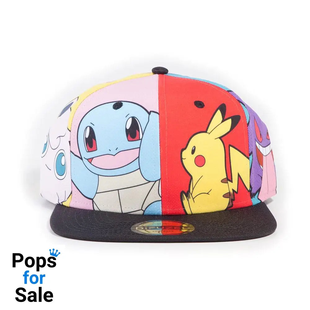 Pokemon Snapback Cap Multi Pop Art Beanies & Caps