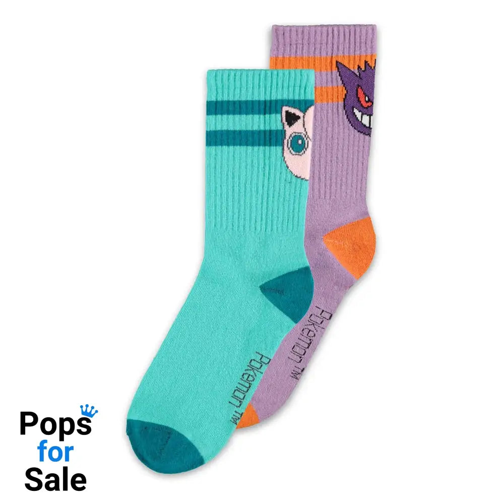 Pokemon Socks 2-Pack Heads Grey 39-42