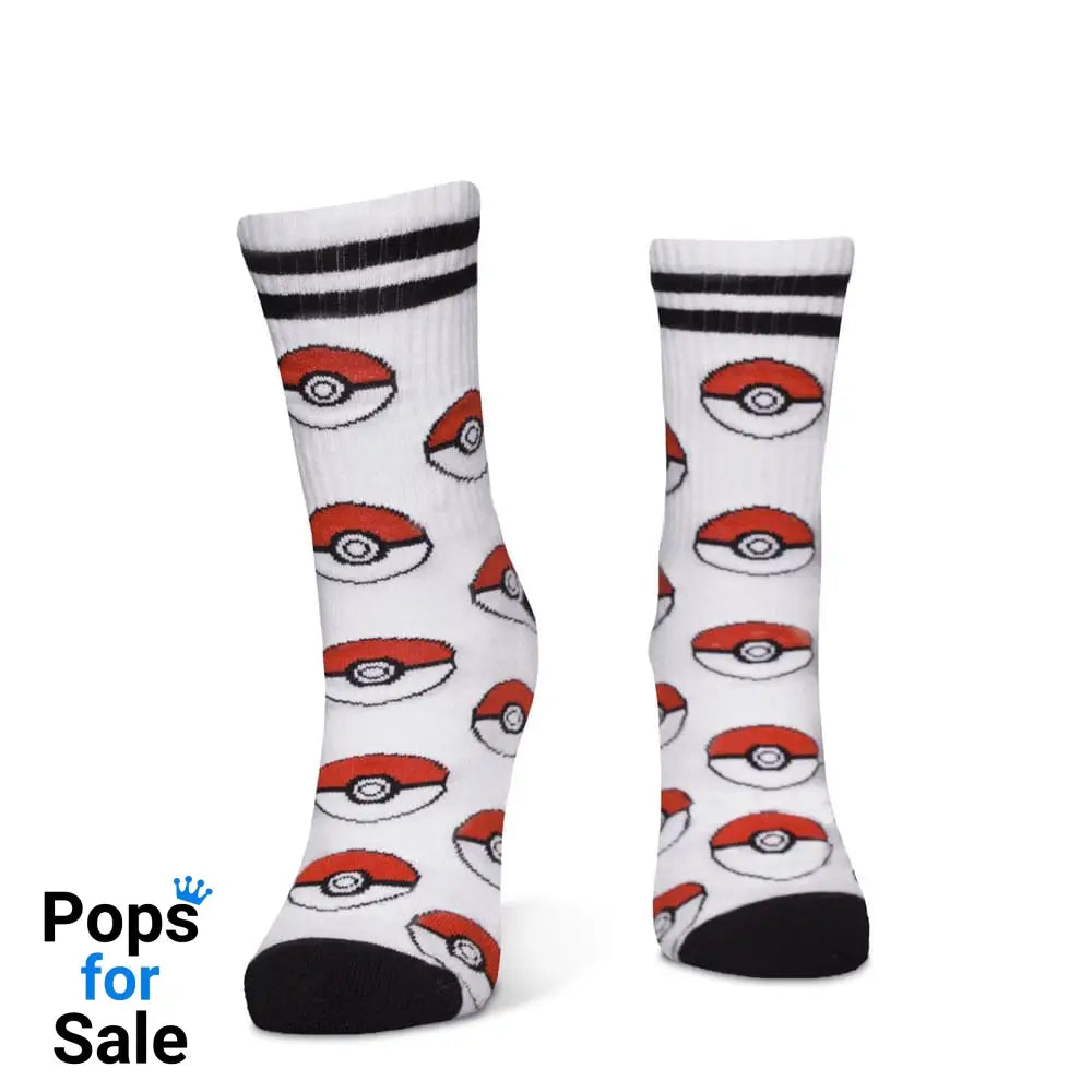 Pokemon Socks 3-Pack Pikachu Pokeball 43-46