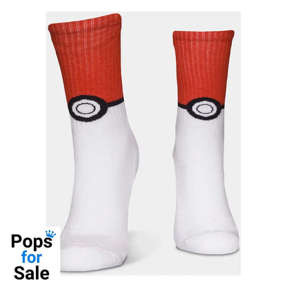 Pokemon Socks 3-Pack Pikachu Pokeball 43-46