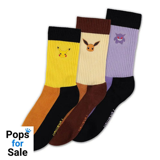 Pokémon Socks 3-Pack Starter Pokémon 35-38