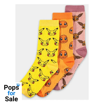 Pokémon Socks 3-Pack Three Icons 35-38