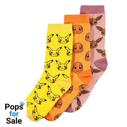 Pokémon Socks 3-Pack Three Icons 39-42