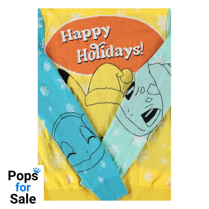 Pokémon Sweater Pikachu, Bulbasaur, Squirtle & Charmender (Christmas Jumper) Size S