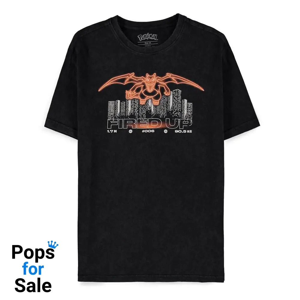 Pokémon T-Shirt Charizard Acid Wash Size XXL