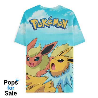 Pokémon T-Shirt Mirage AOP Eevee Evolutions Size S