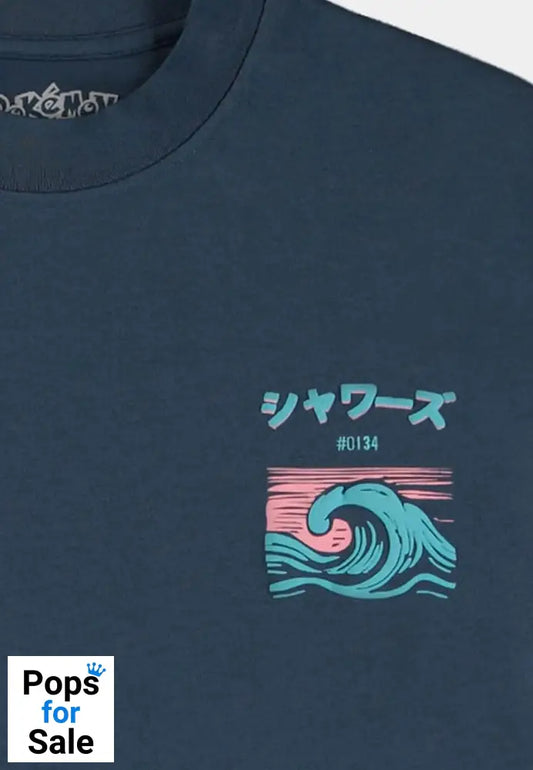 Pokémon T-Shirt Navy Vaporeon Size S