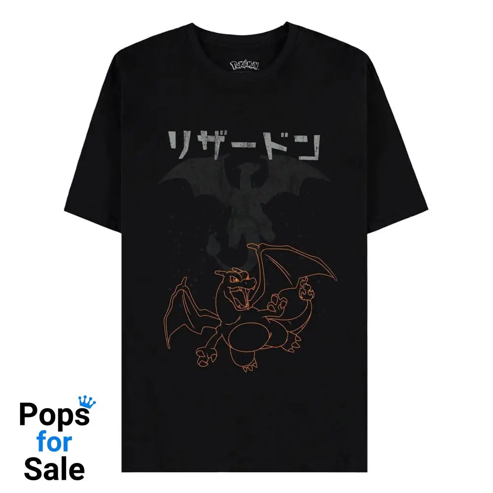 Pokémon T-Shirt Red Charizard Size M