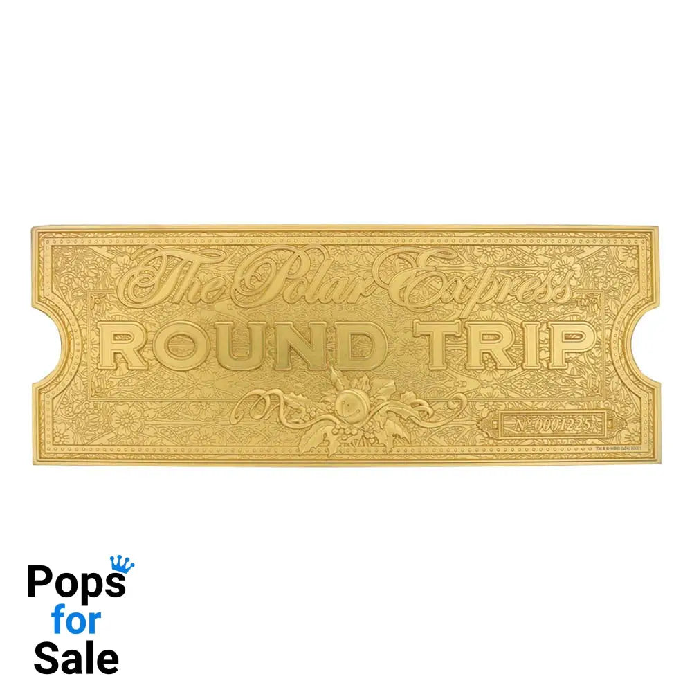 Polar Express Replica Train Ticket 24k Gold Plated Limited Edition