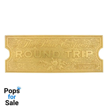 Polar Express Replica Train Ticket 24k Gold Plated Limited Edition