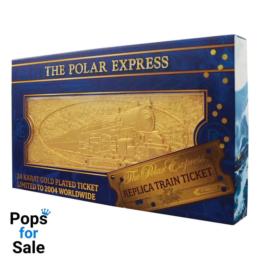 Polar Express Replica Train Ticket 24k Gold Plated Limited Edition
