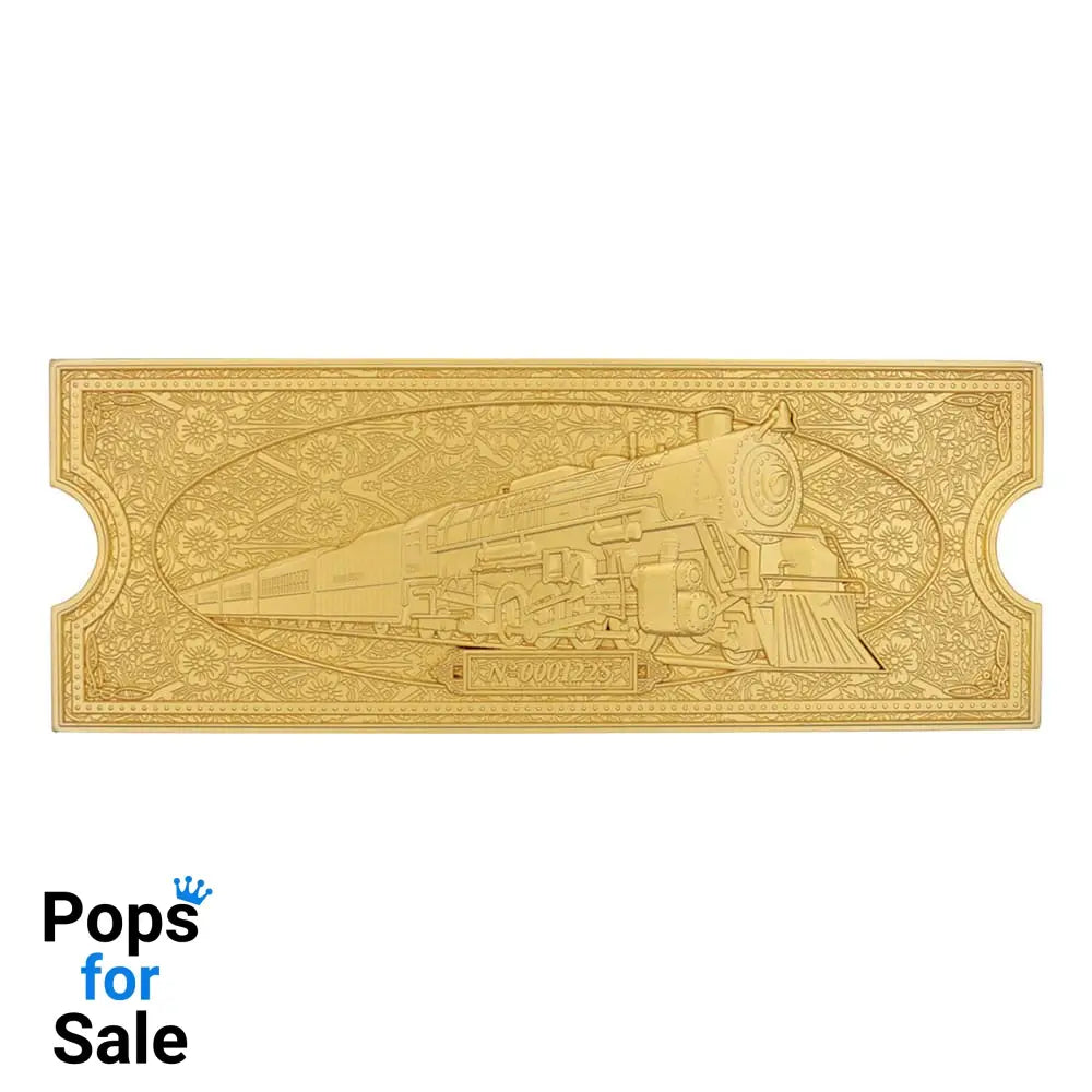 Polar Express Replica Train Ticket 24k Gold Plated Limited Edition Replicas
