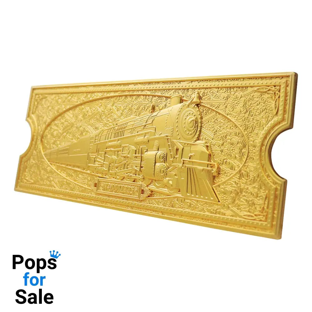 Polar Express Replica Train Ticket 24k Gold Plated Limited Edition