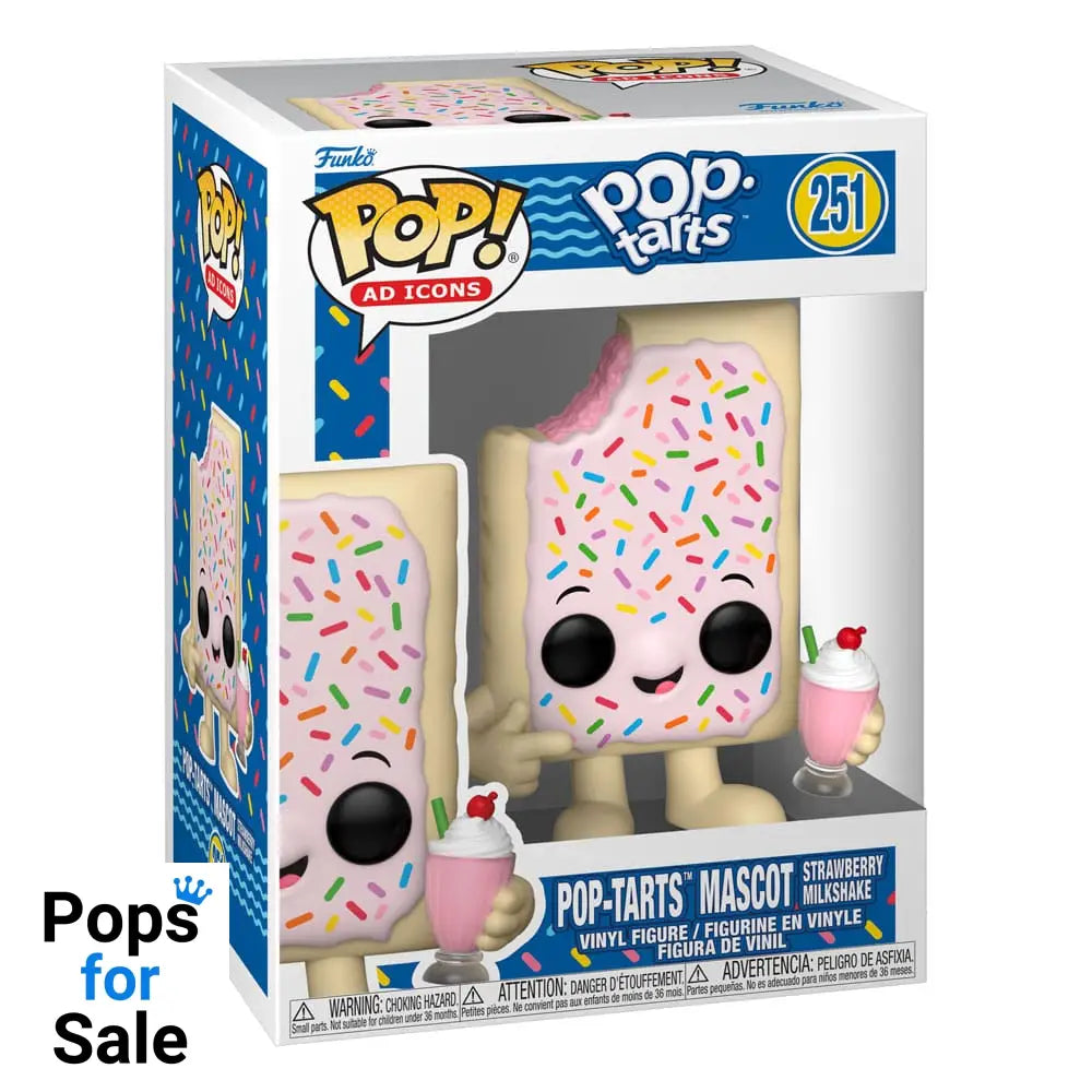 Pop-Tarts POP! Ad Icons Vinyl Figure Pop-Tarts Mascot Strawberry Milkshake 9 cm