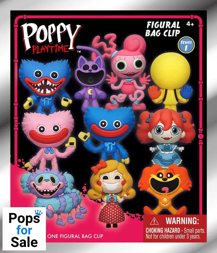 Poppy Playtime PVC Bag Clips Series 1 Display (24)